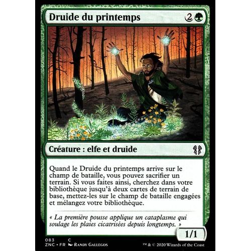 Druide Du Printemps - Mtg - Commander Renaissance De Zendikar - C - 83