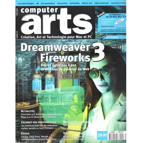 Computer Arts N°22 : Dreamweaver Fireworks 3, 10 Images Libres De Droit