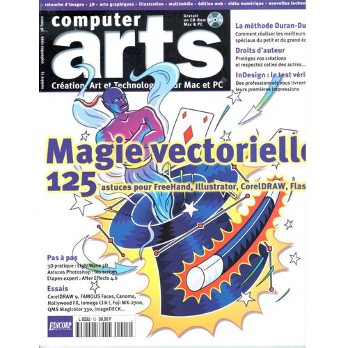 Computer Arts N°15 : Magie Vectorielle 125, Freehand, Illustrator, Coreldraw, Flash