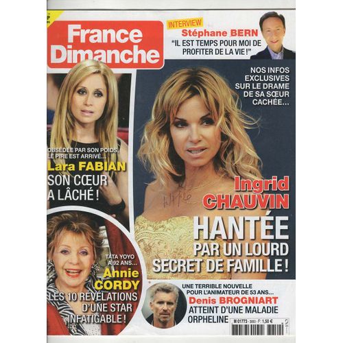 France Dimanche 18/06/2020 Lara Fabian, Annie Cordy, Vartan, Michel Sardou, Cabrel,M. Mathieu N°3850