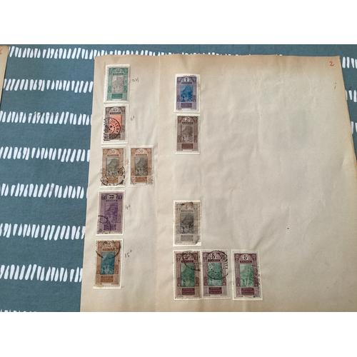 Collection De 35 Timbres, Guinée Française, Période 1913-1933.