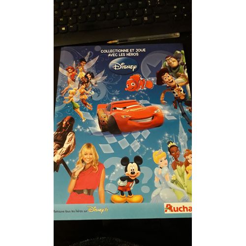 Classeur Disney Collectionne Et Joue Avec Les Héros Disney - Complet (185 Cartes Collector + 5 Cartes Dorées) - Auchan Cartamundi