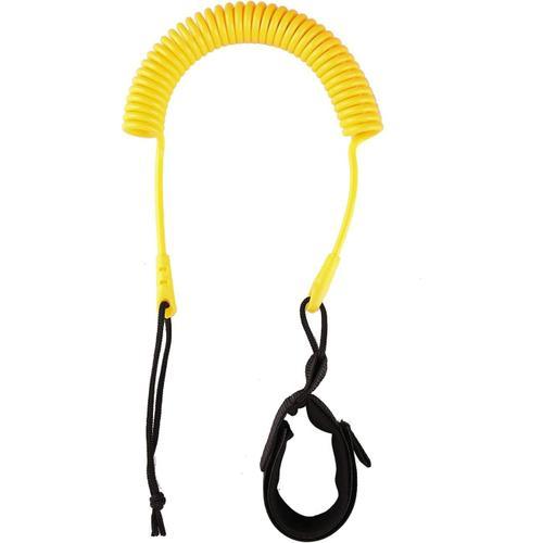 Jaune Sup Leash Rope Rope Rope Strap Stand Up Paddle Board Coiled Spring Leg Foot Rope Surf Corde De Surf Pour Planche De Surf