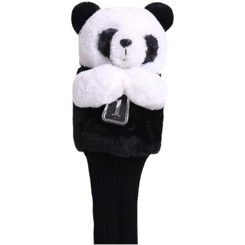 Noire Club De Golf Couverte En Peluche Panda Club Têtes De Golf Club Couvertures Protecteurs Protecteur Charmants Clubs De Golf Chaussettes Noires Accessoire De Golf Pour Hommes Femmes 17x6x6cm