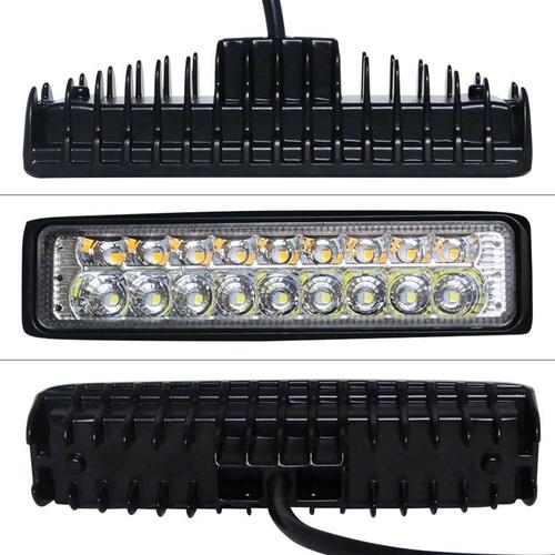 Barre lumineuse LED 1 pièces 18 W jaune et blanc double couleur LED Pods Offroad LED lumière de travail conduite lumière antibrouillard bateau lumière étanche pour SUV 4WD voiture camion chariot de golf 12 V 24 V,