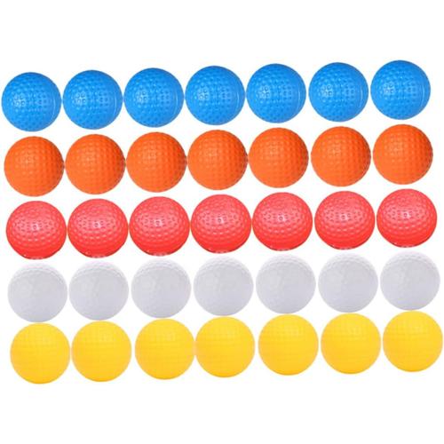 Couleur Assortie 70 Pièces Accessoires D'entraînement De Golf Accessoires Ar Creux Balles Pour La Pratique Du Swing Et Raccords Balles À Flux D'air Aides À L'entraînement Balles