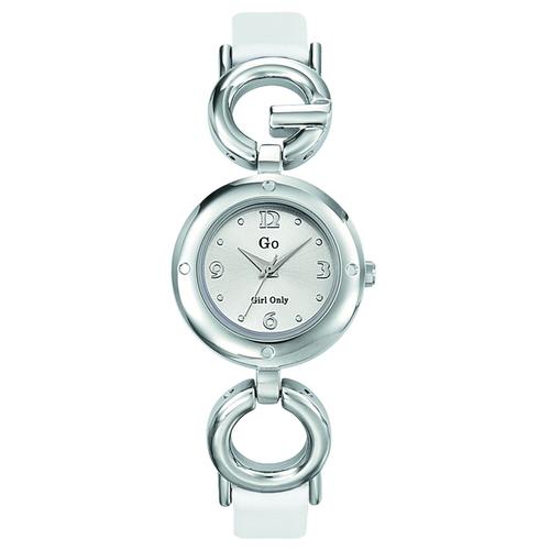 Montre Femme Go Girl Only Cuir Blanc Et Acier