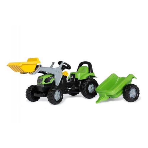 Rolly Toys Tracteur A Pedales + Remorque Rollykid Deutz-Fahr 5115 G Tb