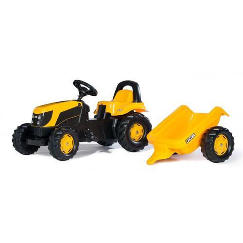 Rolly Toys Tracteur A Pedales + Remorque Rollykid Jcb