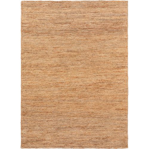 Tapis Poil Ras De Jute Cosmo Marron Clair 80x150 Cm - Tapis Poil Court Design Moderne Pour Salon