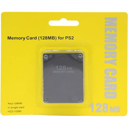 Carte De Mémoire Compatible Pour Console Sony Ps2 Playstation 2, Haut Débit, 128 Mb