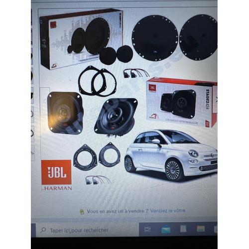 KIT ENCEINTES JBL POUR FIAT 500 A PARTIR DE 2007