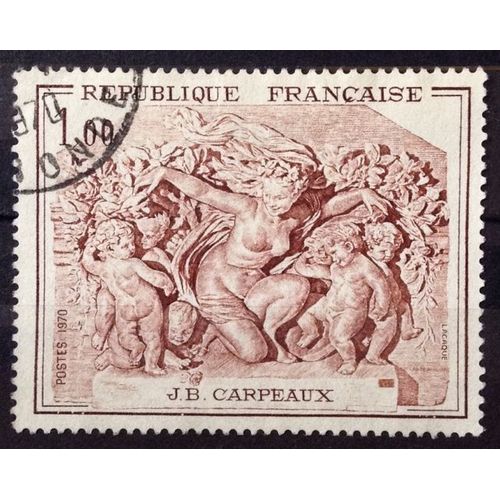 Sculpture J.B. Carpeaux 1,00 (Très Joli N° 1641) Obl - France Année 1970 - Brn83 - N29234