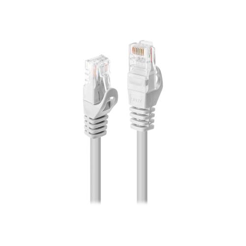 Lindy Basic - Cordon de raccordement - RJ-45 (M) pour RJ-45 (M) - 1 m - UTP - CAT 6 - moulé, sans crochet - blanc
