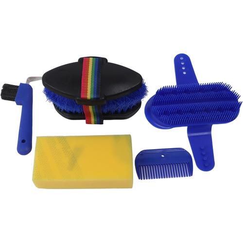 6 Pièces Kits De Toilettage Pour Chevaux, Kit De Nettoyage Stable, Peigne En Fourrure Éponge Professionnel, Crochet En Fer À Cheval, Ensemble De Brosses Stables Pour Le Nettoyage Des Chevaux