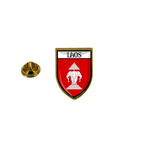 Pins Pin Badge Pin's Souvenir Ville Drapeau Pays Blason Laos Ancien