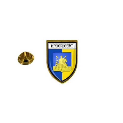 Pins Pin Badge Pin's Souvenir Ville Drapeau Pays Blason Belgique Anderlecht