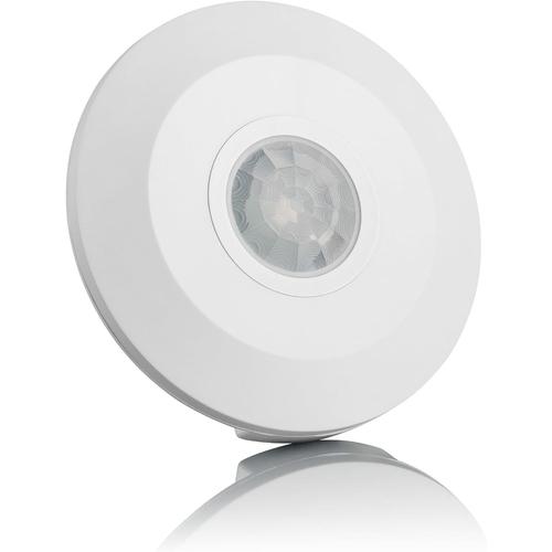 Blanc Détecteur de Mouvement intérieur, Montage en saillie, programmable, capteur Infrarouge, portée 6m/360°, LED adapté