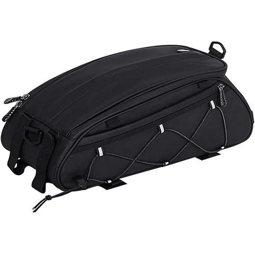 Noir Sac De Porte-Vélos À Coque Rigide Pour Porte-Bagages Arrière De Vélo, Grande Sacoche Pour Porte-Bagages Arrière De Vélo, Sac De Coffre Sous Le Sac De Vélo