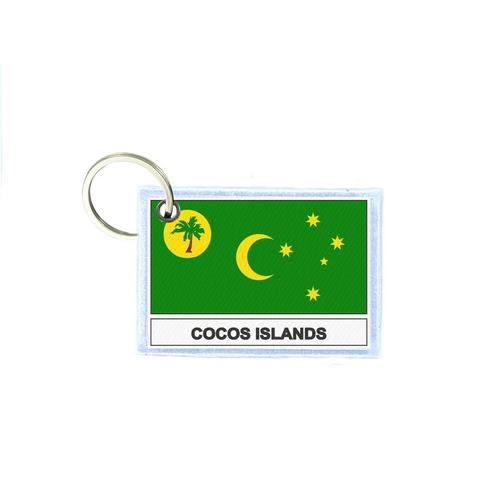 Porte Cles Cle Clefs Imprime Double Face Drapeau Cc Cocos Islands Ile