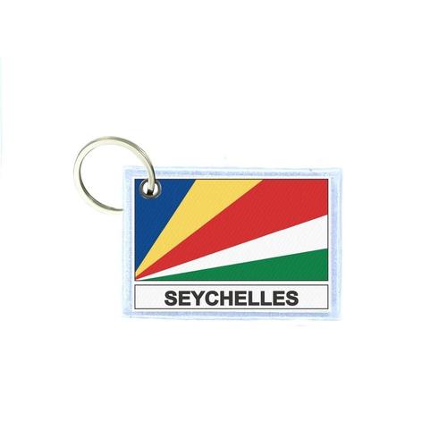 Porte Cles Cle Clefs Imprime Double Face Drapeau Sy Seychelles