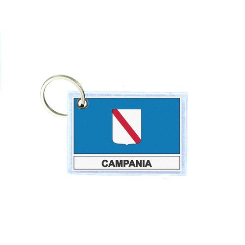Porte Cles Cle Clefs Imprime Double Face Drapeau Italie Campanie