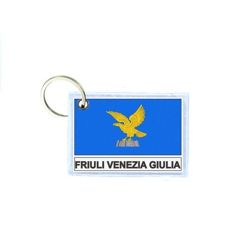 Porte Cles Cle Clefs Imprime Double Face Drapeau Italie Frioul Venetie