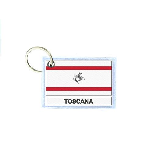 Porte Cles Cle Clefs Imprime Double Face Drapeau Italie Toscane