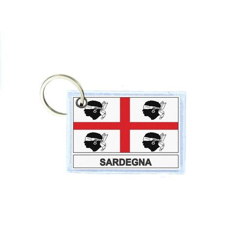 Porte Cles Cle Clefs Imprime Double Face Drapeau Italie Sardaigne Independant