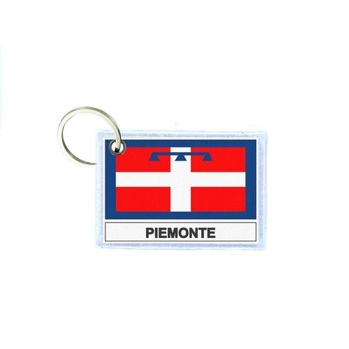 Porte Cles Cle Clefs Imprime Double Face Drapeau Italie Piemont
