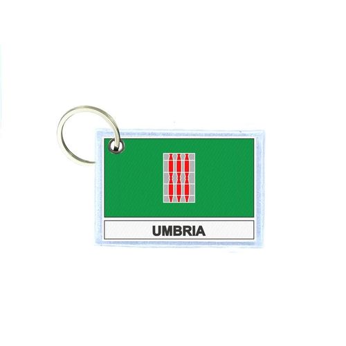 Porte Cles Cle Clefs Imprime Double Face Drapeau Italie Ombrie