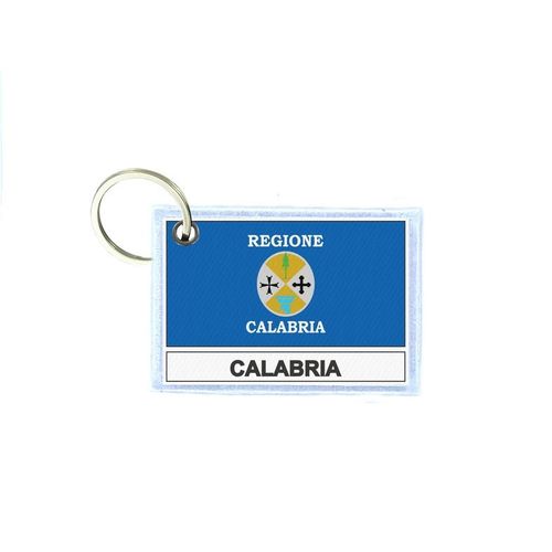 Porte Cles Cle Clefs Imprime Double Face Drapeau Italie Calabre