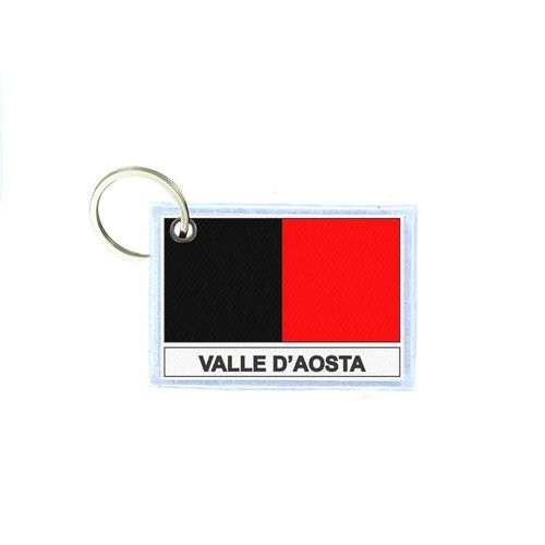 Porte Cles Cle Clefs Imprime Double Face Drapeau Italie Val D'aoste