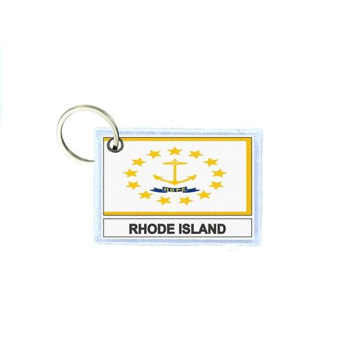 Porte Cles Cle Clefs Imprime Double Face Drapeau Usa Rhode Island