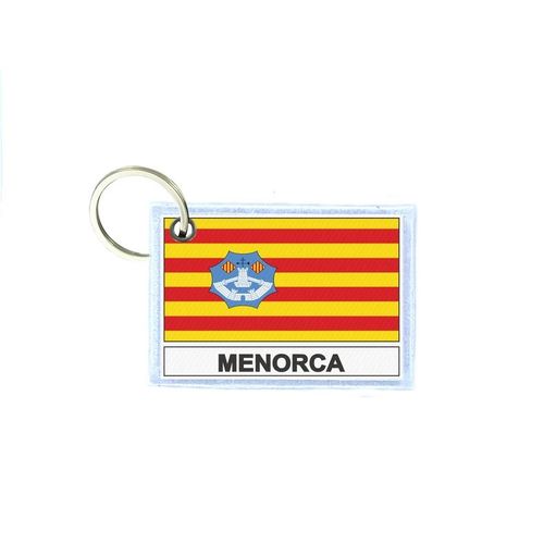 Porte Cles Cle Clefs Imprime Double Face Drapeau Minorca Minorque