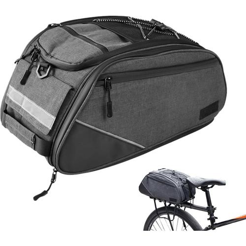 Attribut Unique Porte-Vélos Arrière - Vélo Granpochette Vélo - Sac Coffre Siège Queue Vélo Multifonctionnel Sac Rangement Vélo À Bandoulière Grancapacité Pour Vélo