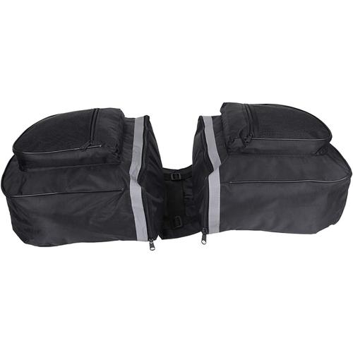 Noir Sac De Suspension Arrière De Vélo, 25 Litres Résistant Aux Intempéries, Cadre De Vélo De Route De Montagne, Siège Arrière, Coffre De Remorque, Double Sac De Suspension, Panier Avant De Cycle