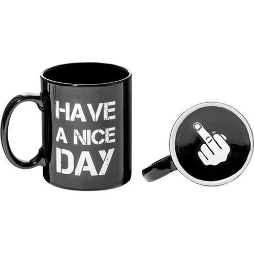 Mug Have A Nive Day - Fuck Tasse Drole Originale Marrante * Contenance : 330 Ml * Dimensions : 9,3 X 11,6 X 10,1 Cm Fonctions :