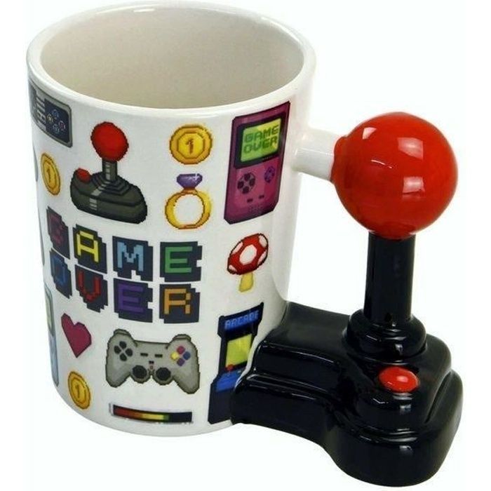 Tasse Avec Anse Manette Joystick Gamer Over Mug Jeux Vidéo