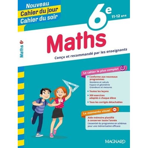 Cahier Du Jour/Cahier Du Soir Maths 6e + Mémento