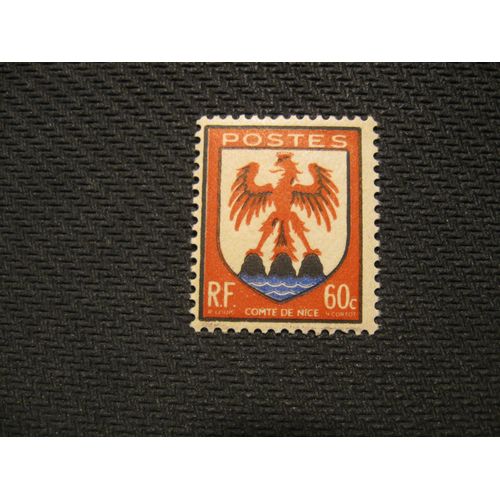 Timbre "Armoiries Du Comté De Nice" 1946 - Yt N° 758