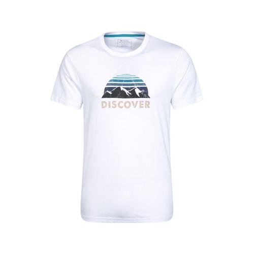 Mountain Warehouse - T-Shirt Discover - Homme - Blanc - Xxs