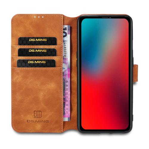 Etui Coque Pour Apple Iphone 12 Max 6,1" Avec 3 Emplacements Cartes Housse En Cuir Pu Iphone 12 Max Etui Pour Votre Apple Iphone 12 Pro/Iphone 12 Max 6.1 Pouces Marron