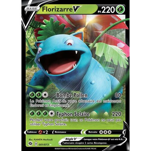 Carte Pokemon - Florizarre V - 001/073 - Ultra-Rare - Épée Et Bouclier 3,5 La Voie Du Maitre