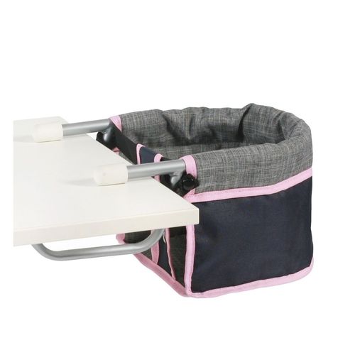 Siège De Table De Poupée, Mélange Anthracite - Bleu Foncé - Rose