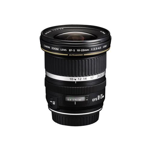 Objectif Canon EF-S - Fonction Zoom - 10 mm - 22 mm - f/3.5-4.5 USM - Canon EF/EF-S - pour EOS 1000, 40, 450, 50, 500, 7D, Kiss F, Kiss X2, Kiss X3, Rebel T1i, Rebel XS, Rebel XSi