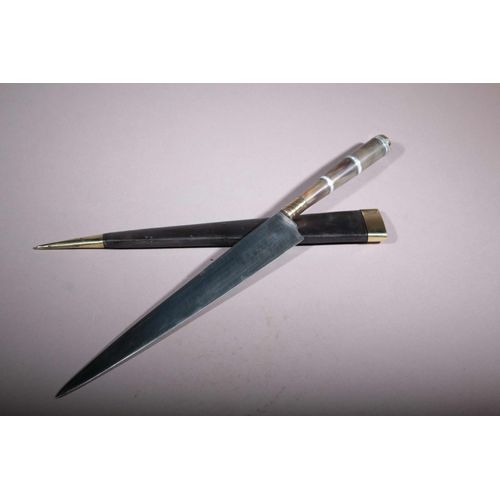 Stylet Corse Manche En Corne De Zébu 162