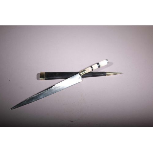Stylet Corse Manche En Ébène Et Cerf 164