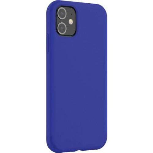 Coque Iphone 12 / 12 Pro Silicone Softtouch Bleue Bigben