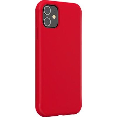 Coque Iphone 12 Mini Silicone Softtouch Rouge Bigben